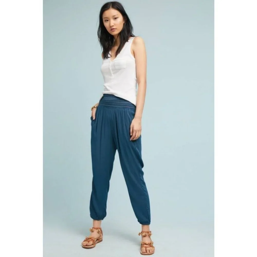 Anthropologie ett:twa Sulawesi Smocked Jogger Pant - Picture 6 of 6